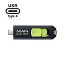 Memoria Flash Adata UC320, Capacidad 128GBGB, USB Tipo-C, Color: Negro/verde. ACHO-UC300-128G-RBK/GN