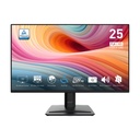 Monitor Flat PRO MSI - 25", Full HD (1920 x 1080), IPS,120 Hz, 1ms, 16:9, 1500:1, 1x DP, 1x HDMI, Bocina 2x2 watts, Negro. PRO MP252 E2
