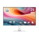 Monitor Flat PRO MSI - 25", Full HD (1920 x 1080), IPS,120 Hz, 1ms, 16:9, 1500:11, 1x DP (1.2a), 1x HDMI™ (1.4), Bocina 2x2 W, Blanco. PRO MP251W E2