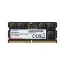Memoria Ram SODIMM ADATA - Capacidad de 8GB DDR5 SODIMM, 5600MHz, ECC, CL46, 1.1V, color negro. AD5S56008G-S