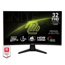 Monitor Curvo Gaming MSI - 32", VA, 1920 x 1080 (Full HD), 250 Hz (OC), 1 ms, 16:9, 3500:1, Adaptive-Sync, DisplayPort, HDMI, Negro. MAG 32C6X