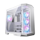 Caja ATX Tower MSI MAG PANO - ARGB, 1 x USB 3.2 Gen 1 Tipo-A, 1 x USB 3.2 Gen 2x2 Tipo-C, 1 x Salida de audio/Entrada, 1 x Botón de interruptor LED,1 x Botón de encendido, Color Blanco. MAG PANO 100R PZ WHITE