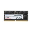 Memoria Ram SODIMM ADATA Premier - Capacidad de 32GB DDR5 SO-DIMM, 5600Mhz, ECC, CL46, 1.1V, 262 pines, color negro. AD5S560032G-S