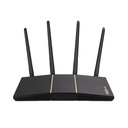 Red Inalambrica Asus RT-AX57 - AX3000 dual band WiFi 6, tecnología ASUS AiMesh WiFi, 2402Mbps + 574Mbps (5.0Ghz/2.4Ghz), RJ-45, 10/100/1000Mbps, cifrado WPA/WPA2/WPA3-Personal, WPA/WPA2-Enterprise. RT-AX57