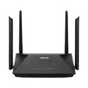 Red Inalambrica Asus RT-AX52 - AX1800 dual band WiFi 6, tecnología ASUS AiMesh WiFi, 1201Mbps + 574Mbps (5.0Ghz/2.4Ghz), RJ-45, 10/100/1000Mbps, cifrado WPA/WPA2/WPA3-Personal, WPA/WPA2-Enterprise. RT-AX52