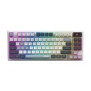 Teclado MSI FORGE GK600 TKL WIRELESS SKY - Para gamers, Teclas mecánicas, Inalámbrico, Bluetooth, USB Tipo C, 20 Modos RGB, USB, Negro. FORGE GK600 TKL WIRELESS SKY
