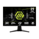 Monitor Flat Gaming MSI - 25", 1920x1080, 200Hz, 16:9, 0.5ms, 300cd/m2, DCR 100000000:1, 1x DisplayPort 1.2a, 1x HDMI™ 2.0b. MAG 255F E20