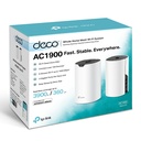 Router Inalámbrico TP-Link DECO S7 (2PACK) AX1800 - 3x3 MU-MIMO, 802.11ac (600Mbps+1300Mbps), banda dual 2.4GHz/5GHz, 3 puertos 10/100/1000Mbps. DECO S7 (2PACK)