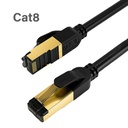Cable Estructurado SFTP O.E.M. - 15 pies, CAT8, RJ45, PIMF, STTP, transmision de video 4k, 8K color negro. FY-H-4012-5MTS
