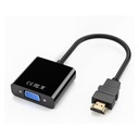 [CYA-GER-369] Adaptador HDMI (macho) a VGA (hembra) - Convierte la señal digital HDMI a señal análoga VGA, conecta tu laptop a tu Plasma o LCD. FY-D-7038