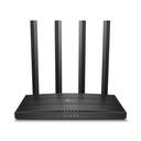 Router Inalámbrico TP-Link Archer C6 V4 - MU-MIMO, 802.11ac (867Mbps+400Mbps), banda dual 2.4GHz/5GHz, 4 puertos 10/100/1000Mbps, 4x antenas. Archer C6 V4