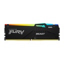 Memoria Dimm FURY Beast Black RGB XMP - 16GB (1x16GB) DDR5 5600MT/s CL40, DIMM. KF556C40BBA-16