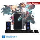 Computador-i5-Mini-Gaming-Intel-Core-i5-12400F 4.40-GHz-Turbo,16GB-RAM-DDR4,-NVIDIA-GeForce-RTX™-3050 6GB,Disco-de-1TB-SSD-M-2-Nvme,Teclado,Mouse,Bocinas,RGB,Windows11-Pro-OEM-Español-MJK-Gaming-i5