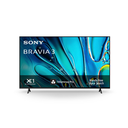 Televisor Smart TV 55" Sony, BRAVIA 3 | 4K HDR Processor X1™ | 4K Ultra HD | Alto rango dinámico (HDR), color negro. K-55S30