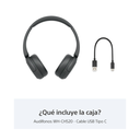 Auriculares Sony, audífonos on-ear inalámbricos, Bluetooth 5.2, compatible con Fast Pair,Compatibilidad con asistentes de voz, color negro. WH-CH520/B