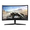 Monitor Samsung Curvo S36GD - 24" IPS FHD (1920X1080), 250cd/m2, 100Hz, 4ms, 16:9, 3000:1, Vga, Hdmi, Color Negro. LS24D366GANXZA