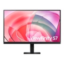 Monitor Samsung ViewFinity S7 - Pantalla 27" UHD 4K, IPS, resolución 3840x2160, 350cd/m2, HDR10, 60Hz, 5ms, 16:9, 1000:1, hdmi, color negro. LS27D702EANXGO