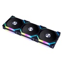 Abanicos Lian SL120 V2 -3B - 3x 120mm, cadena de margaritas (daisy chain design) Color Negro.12slv23b.00