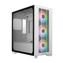 Caja Cooler Master Elite 301 - Micro-ATX, ITX, conectores 2x USB 3.2, Ventana lateral, 3x Ventiladores Frontales RGB,  Color Blanco. E301-Wgnn-S00 Blanco