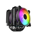 Abanico Cooler Master Hyper 622 Halo Black - Procesadores, Socket Intel 1851 ,1700,1200, 1156, 1155,1151, 1150, Socket AMD AM4/AM5. RR-D6BB-20PA-R1