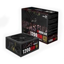 Fuente De Poder Aerocool KCAS Plus 1200GW - 1200 Watts, Fan 140mm, Semi-Modular, 80Plus Gold. ACPG-KPK2FUC.12