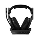 Auricular Logitech Astro A50 - Audífono con micrófono para gamer + Base , compatible con Playstation/PC, Inalámbrico, Color Negro. 939-001673