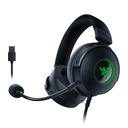 Auricular Razer Gaming Kraken V3 - Audífono alámbrico gamer, Xbox/PC mediante conexión de 3.5 mm, Audio espacial THX, sonido envolvente 7.1, RGB, Color Negro. RZ04-03770200-R3U1