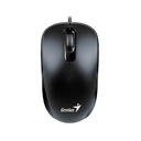 Mouse Genius Dx-110 - Óptico Alámbrico, Usb-C, 3 Botones, 1200 DPI, Negro. 31010028400.