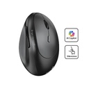 Mouse Genius Vertical Ergo 8350s - Inalámbrico, Bluetooth, 2.4GHz, 1600 DPI, Gris Oscuro. 31030041400.