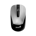 Mouse Genius Rs2 Eco-8015 - Óptico Inalambrico, 2.4GHz, 1200 a 1700 DPI, Bluetooth, Plateado. 31030011411.