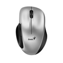 Mouse Genius Rs2 Ergo 8200s - Óptico Inalambrico Con Receptor Tipo C, 1200 DPI, Plateado. 31030029404.
