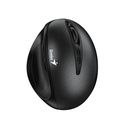 Mouse Genius Rs2 Ergo 8300s - Óptico Inalambrico, 2.4 GHz, Receptor USB, Hasta 1600 DPI, Negro. 31030037400.