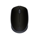 Mouse Logitech M170 - Inalámbrico Con Receptor, 2.4Ghz, USB, Óptico, 1000 dpi, Negro/Gris. 910-004940.
