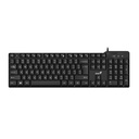 Teclado Genius Kb-100x Sp - Alámbrico Español, Negro. 31310049401.