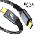 Cable O.E.M. THUSB4 - Tipo-C a Tipo-C M/M - 240W, transferencia hasta 40Gbps, 5pies (1.5M), para celulares, Tablet, laptops. THUSB4