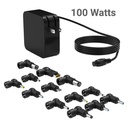 Adaptador de poder para portátil O.E.M. - 100 Watts, Multiples Portátiles, 13 puntas, 100-240VAC. TH100W-2