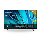 Televisor Smart TV 65" Sony, BRAVIA 3 | 4K HDR Processor X1™ | 4K Ultra HD | Alto rango dinámico (HDR), color negro. K-65S30