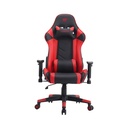 Silla para Gamers Havit GC932 - Reposacabezas Ajustable, Almohadillas Lumbares, reposabrazos, Negro/Rojo GC932-BKR